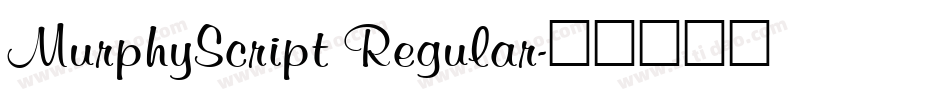 MurphyScript Regular字体转换